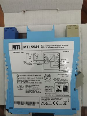 MTL5541/S -T STROOMVOEDING REPEATER 4/20mA, 2- of 3-draads Zenders